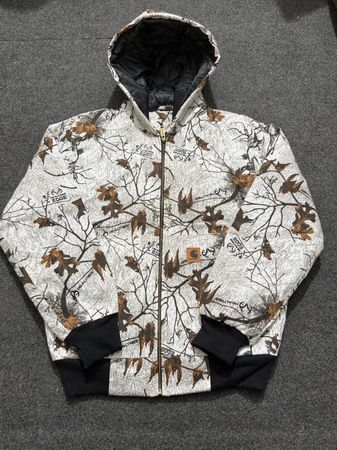 Veste à capuche Carhartt Active blanche imprimée Jungle Realtree Style Rework