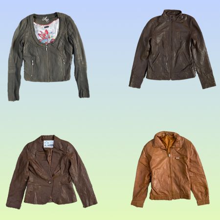 Y2K 90’s vibe leather jacket (TS-1374)