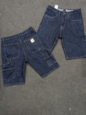 Vintage Carhartt Dark Blue Shorts Rework Style
