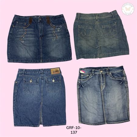 Classic Blue Denim Midi Skirt – Chic & Versatile (GRF-10-137)