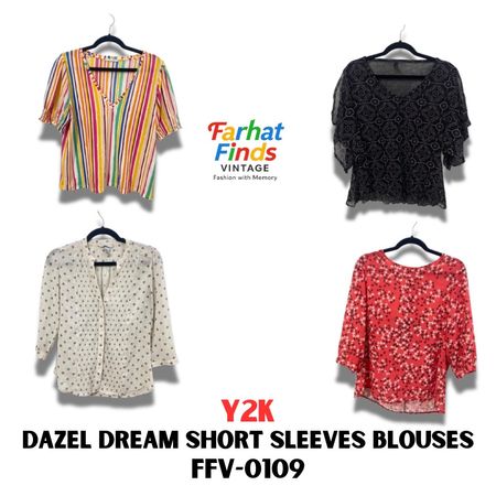 FFV-0109 Y2K DAZEL DREAM SHORT SLEEVES BLOUSES