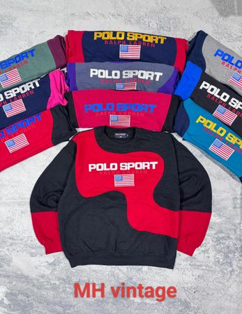 Pull à capuche relooké Polo Sport