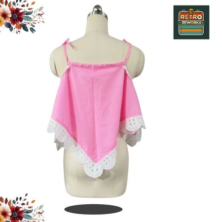 Upcycled Cotton and lace Cami