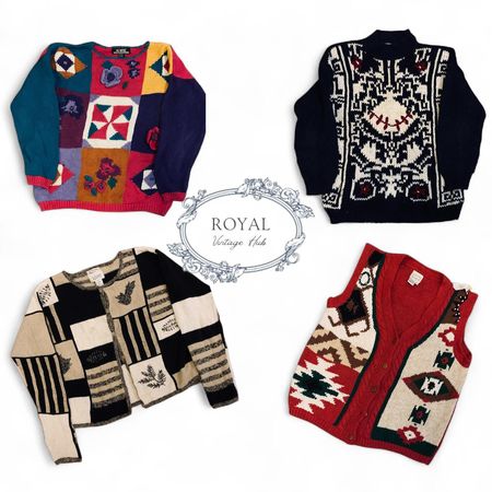 Vintage/ Y2K Gypsy Style Nomad Holiday Knits (R)