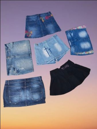 Y2k mix mini ladies skirts (MSK-75)