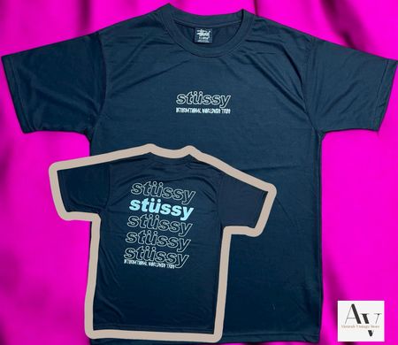 T-shirt style retravaillé Stussy