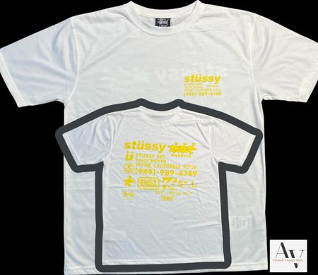 Stussy rework style new design white tee