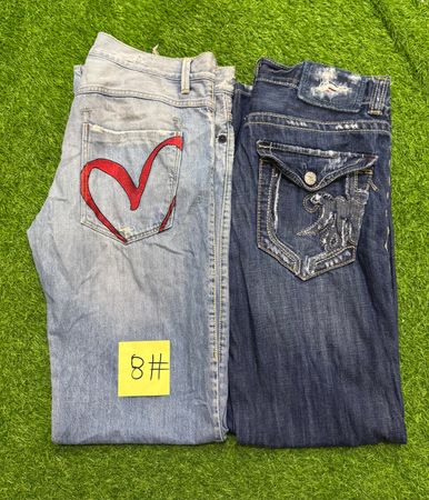 Hip hop jeans mix brands