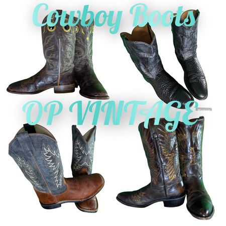 OP VINTAGE 0037 VINTAGE COWBOY BOOTS