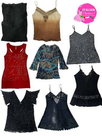 y2k-Sequenzen und Perlenoberteile