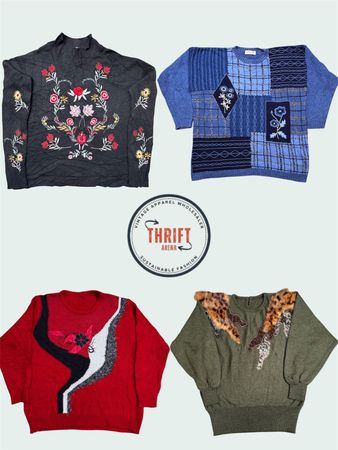 Pulls brodés des années 90 et style Y2K