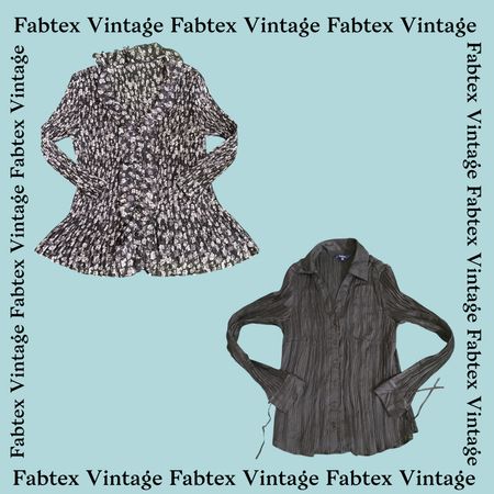 (FV-371) Black White Aesthetic Printed Y2K Tops