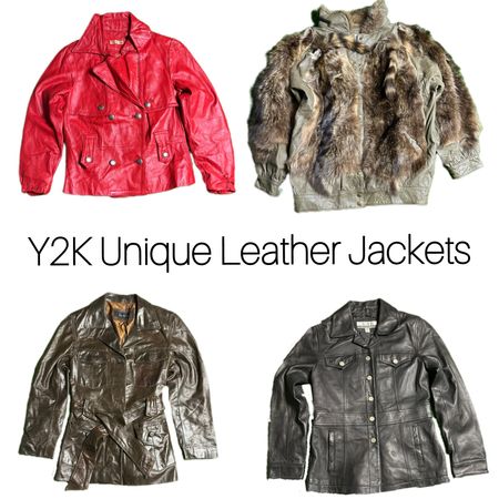 ヴィンテージ/Y2K ユニークレザージャケット
