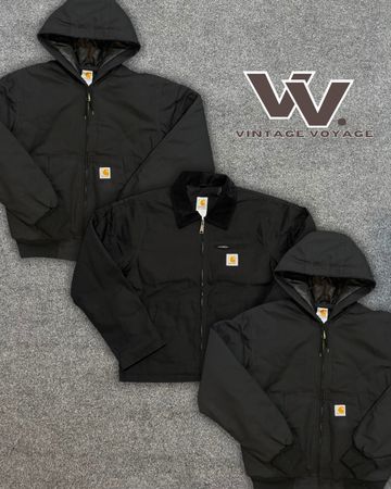 Carhartt Rework Style Black Color Detroit/Active Jacket - #81125