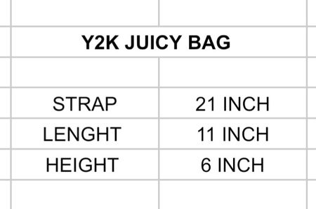UPCYCLED Y2K JUICY BAG