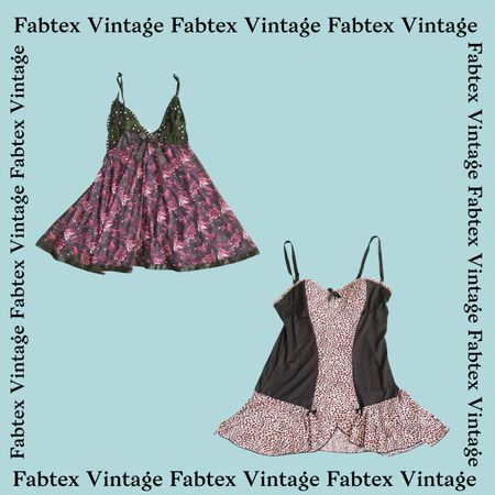 (FV-381) Y2K Printed Babydoll