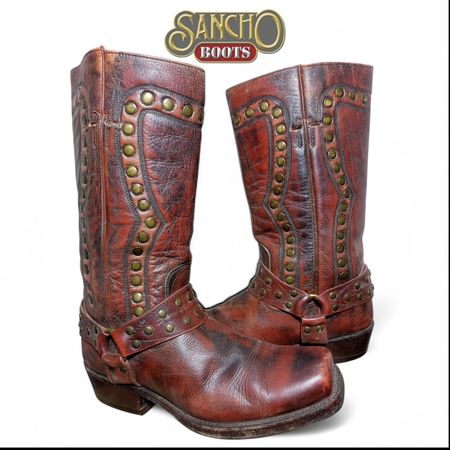 SA#336 Bottes de cowboy vintage de moto 🤠🏍️