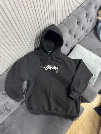Rework style black stussy hoodies