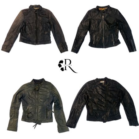 90s/Y2k Unqiue leather jacket (RW-1192)