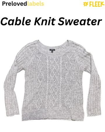 Pull en tricot câble (1135)