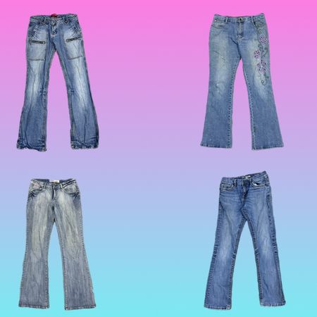 Y2K Brithney Era Denim Flared Jeans (TH-064)