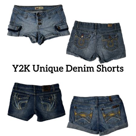 Y2K Unique Denim Shorts