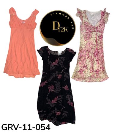 Y2K Women’s Polyester Dress – Retro 2000s Aesthetic (GRV-11-054)