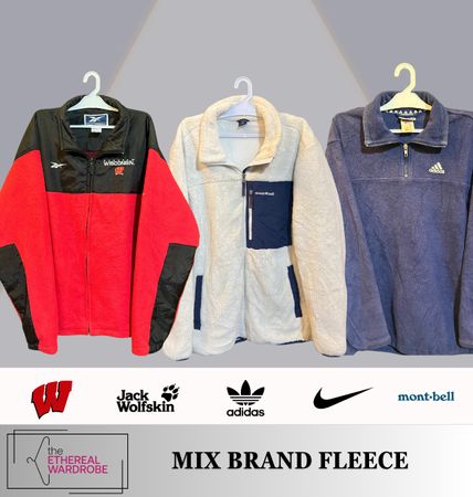 Premium Mix Markenfleece einschließlich Nike, Adidas, Montbell, Jack Wolfskin und Wisconsin