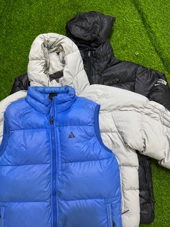 Nike acg and Nike puffer jacket  and waist coats