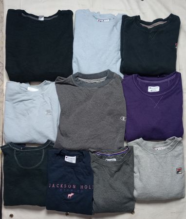 フィラとチャンピオンのスウェットシャツ