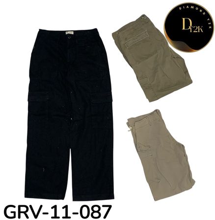 Y2K Wide Leg Cargo Pants – Retro Streetwear Vibes (GRV-11-087)
