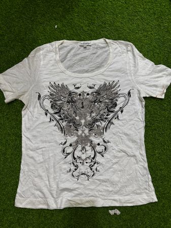 Y2K women horror print T-shirt