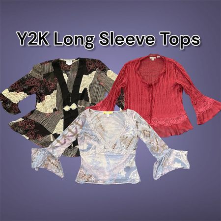 Y2K Mesh Tops & Blouses