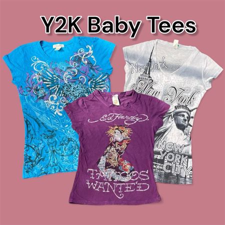 Y2K Branded / Embelished Baby Tees