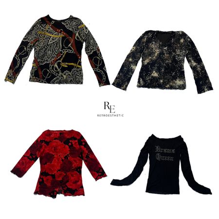 Y2K IT Girl Unique Mix Tops