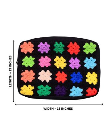 Upcycled Crochet Laptop Bag