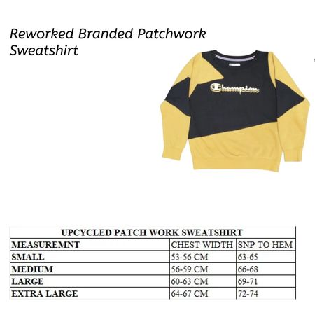 SS25 Upcycled Patchwork Sweatshirt