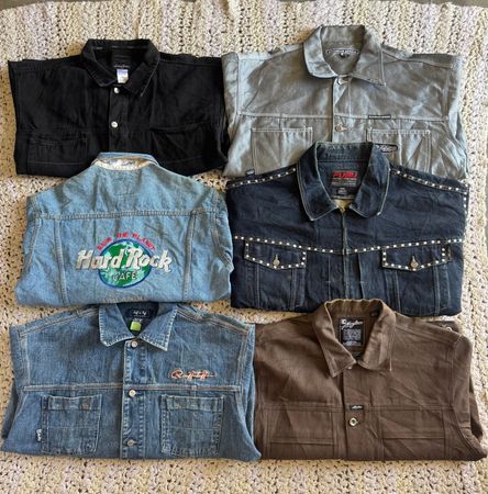 Denim hip hop jackets