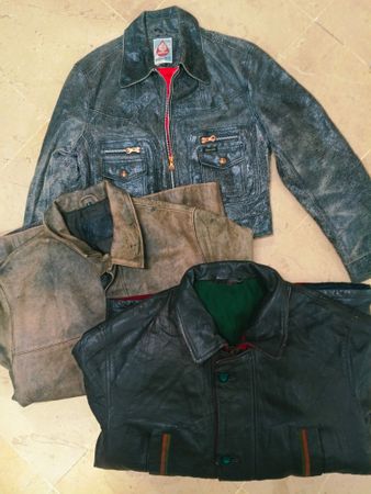 Mix brands leather jackets