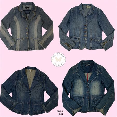 Y2K Classic Denim Jacket – Seltenes Vintage-Fundstück (GRF-11-064)