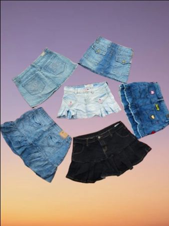 Y2k denim mini skirts (MSK-91)