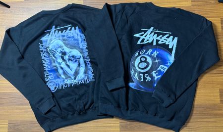 Stussy retravail style 8ball né élevé & têtes métalliques