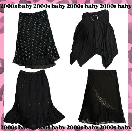 Dark feminine fairycore y2k skirts-072