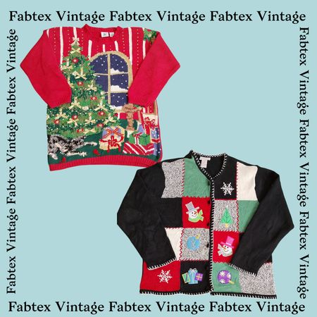 (FV-485) CHRISTMAS Beaded Details Knitwear Sweater