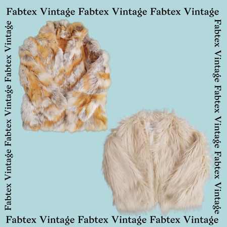 (FV-473) Natural Aesthetic Faux Fur Coats Bundle - Cream Winter Collection