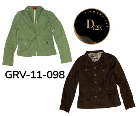 Y2K Cotton  Jacket – Vintage Aesthetic Outerwear (GRV-11-098)