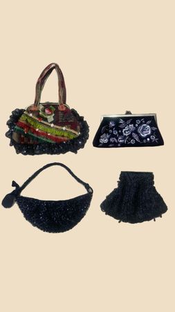 y2k blinking beaded bags (M-161)