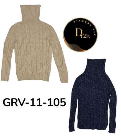 Y2K High Neck Pullover – Soft Knit Retro Style (GRV-11-105)