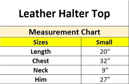 Upcycled Leather Halter with Lace Up Front Detail