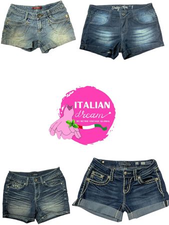 Y2k unique faded micro mini shorts